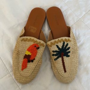 Farm Rio loafer mules